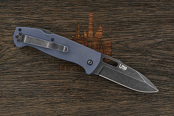 Нож складной Kizlyar Supreme Ute, клинок 85мм, сталь 440C, рукоять G10 серый