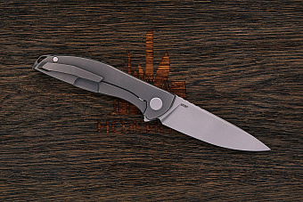 Складной нож Shirogorov knives NeOn Zero, сталь M390, рукоять титан