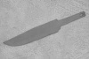 Заготовка для ножа, сталь AUS10Co 5,2мм. Модель "Боуи-I" с клинком 210мм, ТО 61-62HRC - фото №1