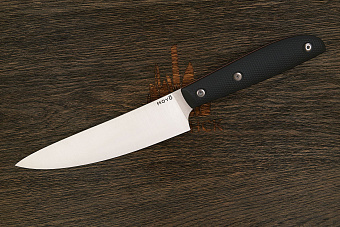 Нож кухонный MOYO Геликон шеф 165мм, сталь AR-RPM9, рукоять G10-extra черный