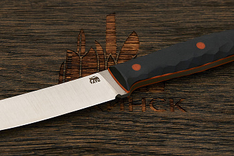 Нож туристический Мастерской Тать Горностай, клинок 105мм, сталь Cor-X, рукоять G10 черный 3D