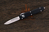 Автоматический складной нож Microtech Ultratech S/E, сталь M390 apocalypt, рукоять алюминий черный - фото №1