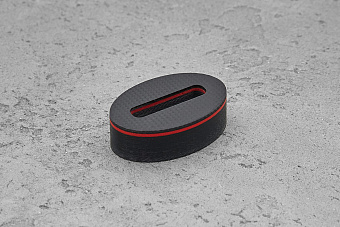 Больстер из G-10 10мм, 33x22мм, с красным спейсером 1,0мм