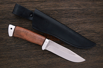 Нож туристический АиР Турист, клинок 138мм, сталь 100Х13М, рукоять орех/алюминий