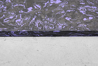 Карбон хаотичный, плашка 130x85x8мм, фиолетовый 