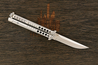 Нож балисонг Steelclaw Секиро, модель 01, сталь D2, рукоять сталь