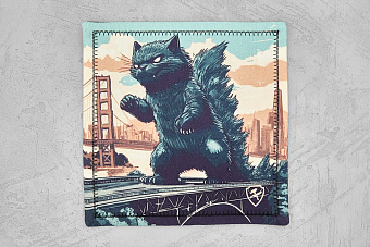 Хэнк EDC платок Ponomarev Forge Котзила 2.0, 23×23см