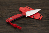 Нож EDC Владимира Толкачева, клинок 82мм, сталь Elmax, рукоять G-10 красный - фото №5