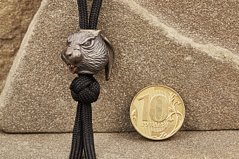 Бусина на темляк «Косой» титан