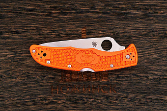 Складной нож Spyderco Endura 4, сталь VG-10, рукоять термопластик оранжевый