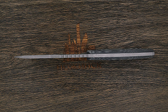 Нож тактический Нож с Котом Тагава, клинок 115мм, сталь VG-10, рукоять микарта чёрная