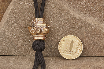 Бусина на темляк Корабль от мастерской Крымская бронза