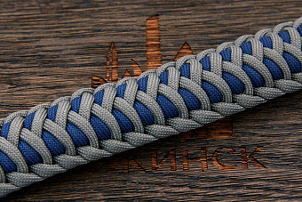 Браслет "Fish tail" gray/navy, размер М