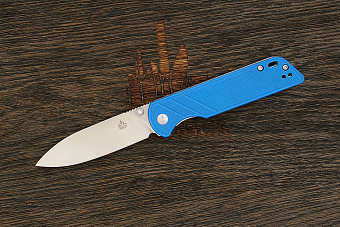 Нож складной QSP Parrot V2, клинок 80мм, сталь D2, рукоять G10 синий