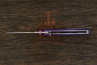 Нож складной Bestechman Velix, клинок 84мм, сталь Sandvik 14C28N, рукоять G10 фиолетовый