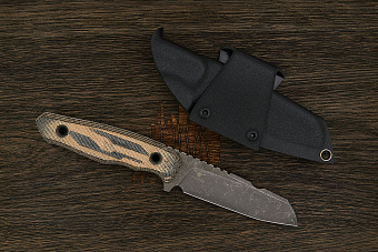 Нож тактический Нож с Котом Листопад, клинок 100мм, сталь AUS-10Co