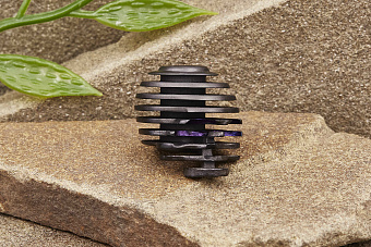 Бусина на темляк «Лаки Cut» титан черный