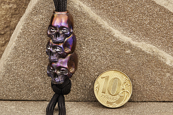 Бусина на темляк «Лаки Тройка» Т6