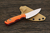 Нож EDC Владимира Толкачева, клинок 77мм, сталь AR-RPM9, рукоять микарта оранжевая - фото №5