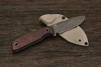 Нож EDC Нож с Котом Пионер 2, клинок 88мм, сталь Х12МФ