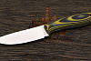 Нож EDC UralEDC ТузЪ, клинок 80мм, сталь 65Х13, рукоять G10 чёрно-жёлтый - фото №5