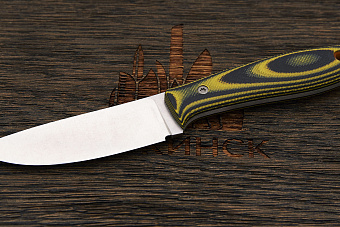 Нож EDC UralEDC ТузЪ, клинок 80мм, сталь 65Х13, рукоять G10 чёрно-жёлтый