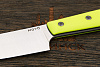 Нож кухонный MOYO Геликон шеф 165мм, сталь AR-RPM9, рукоять G10-extra желтый - фото №3