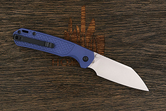 Нож складной CJRB Pyrite Light, клинок 85мм, сталь AR-RPM9, рукоять термопластик FRN синий