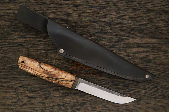 Разделочный нож  Уральский мастеровой Пукко, клинок 130мм, рукоять стаб. дерево