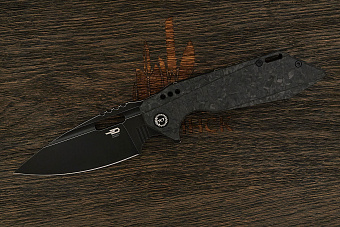 Нож складной Bestech Shodan, клинок 98мм, сталь CPM S35VN BW, рукоять карбон/титан