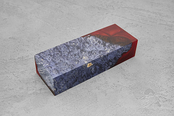 Гибрид из акрила и стабилизированной древесины, блок 129×47×29мм Т10