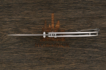 Нож складной CJRB Feldspar, клинок 89мм, дамаск нержавеющий, рукоять сталь