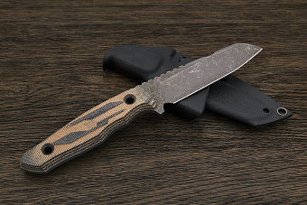 Нож тактический Нож с Котом Листопад, клинок 100мм, сталь AUS-10Co