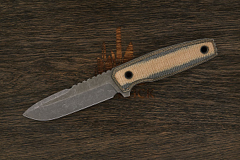 Нож тактический Нож с Котом Тир, клинок 108мм, сталь AUS-10Co, рукоять микарта