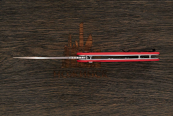 Нож складной CJRB Lago, клинок 87мм, сталь AR-RPM9, рукоять G10 красный