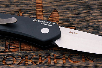 Автоматический складной нож Pro-Tech Newport, сталь CPM S35VN, рукоять алюминий/карбон