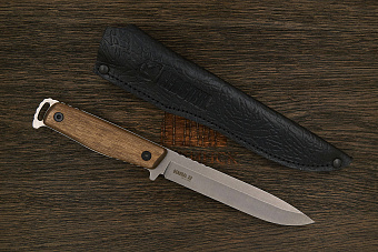 Нож туристический Kizlyar Supreme General X2, клинок 140мм, сталь 420HC, рукоять орех