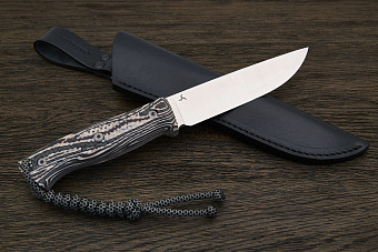 Нож туристический Ножинск-PRO Бушкрафт, клинок 130мм, сталь Elmax, рукоять crazyfiber