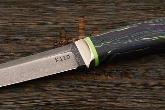 Разделочный нож Сергея Шадрина, сталь K110, рукоять микарта