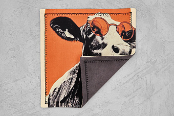 Хэнк EDC платок Ponomarev Forge Корова, 23×23см