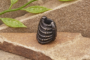 Бусина для темляка Рёбра мини (бронза) от мастерской Братьев Пешковых