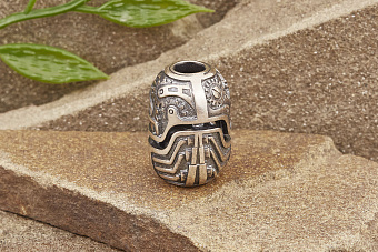 Бусина на темляк «Гравицапа» белый металл