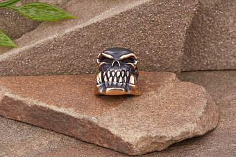 Бусина для темляка Череп орка (бронза) от мастерской Братьев Пешковых