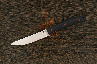 Нож туристический Мастерской Тать Горностай, клинок 105мм, сталь Cor-X, рукоять G10 черный 3D