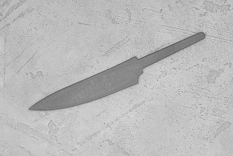 Заготовка для ножа, сталь VG-10 2,8мм. Модель "Геликон ГО120" с клинком 120мм, ТО 62-63HRC