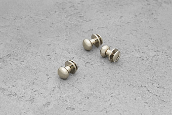 Кобурная кнопка 8,0 мм (латунь/сталь) никель