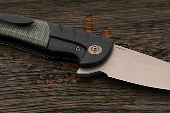 Складной нож We Knife Curvaceous, сталь CPM-20CV, рукоять титан/микарта