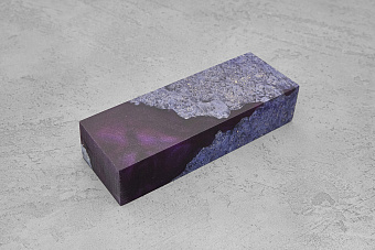 Гибрид из акрила и стабилизированной древесины, блок 129×45×27,мм Т12