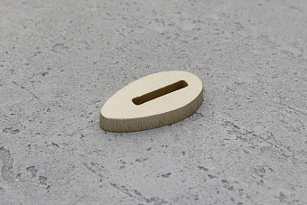 Больстер из нейзильбера 5мм, 34x18мм