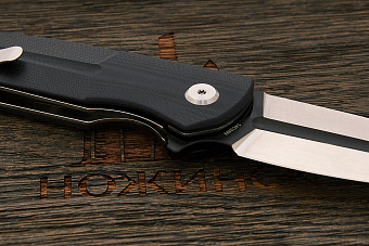 Нож складной Bestech Fin, клинок 90мм, сталь Sandvik 14C28N, рукоять G10 чёрный